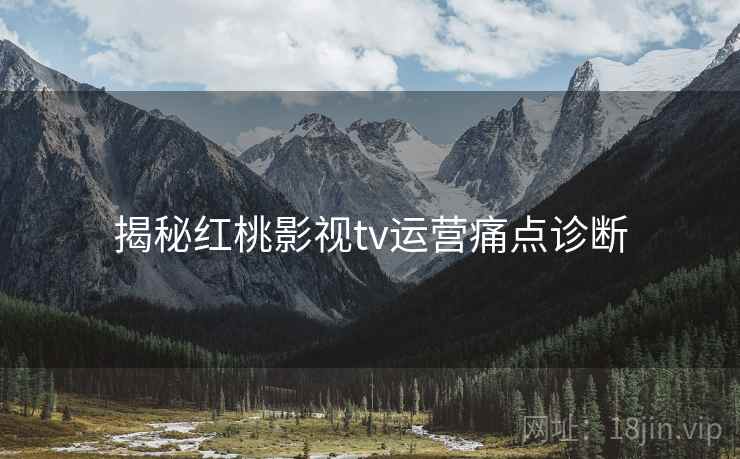 揭秘红桃影视tv运营痛点诊断
