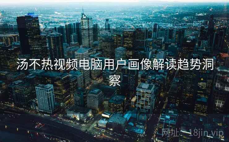 汤不热视频电脑用户画像解读趋势洞察