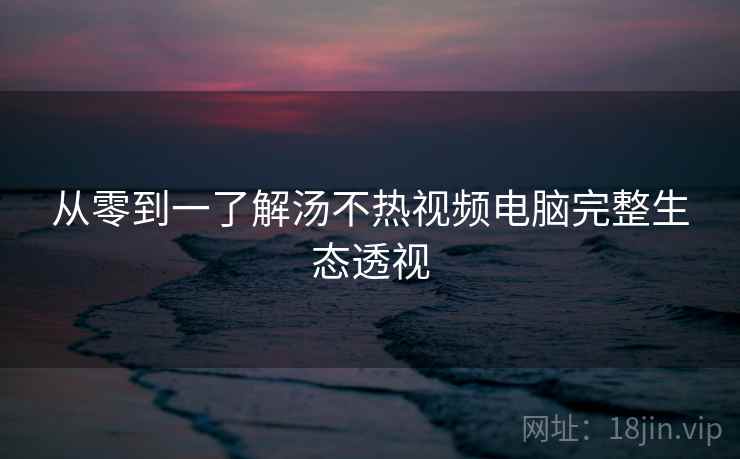 从零到一了解汤不热视频电脑完整生态透视