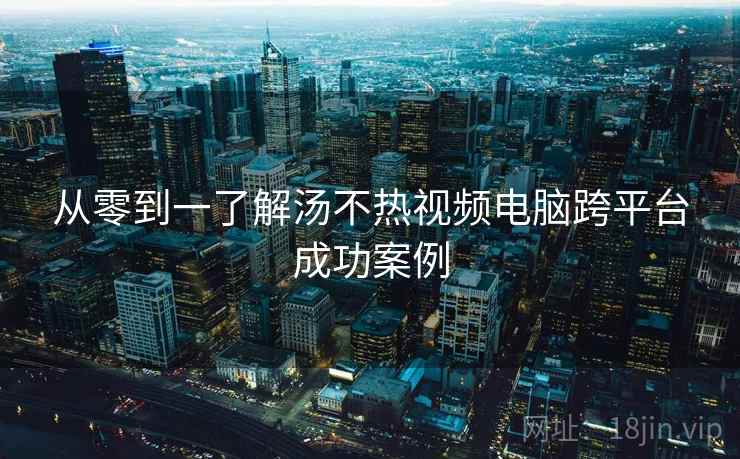 从零到一了解汤不热视频电脑跨平台成功案例