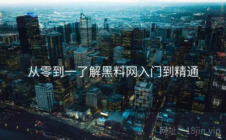 从零到一了解黑料网入门到精通